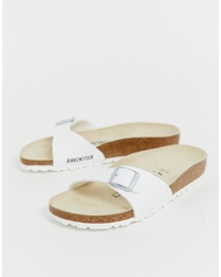 Birkenstock Madrid Slide Sandals In White