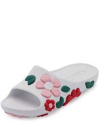 Prada Rubber Flower Slide Sandal