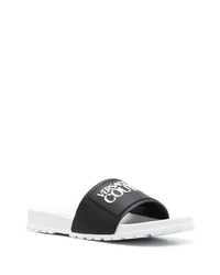 VERSACE JEANS COUTURE Embossed Logo Rubber Slides