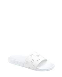 🔥 Gucci Pursuit 72 Slides (Men) Size US 5-15 Sandals Flip Flops Slip On  White