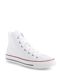 White Rubber High Top Sneakers