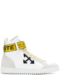 White Rubber High Top Sneakers