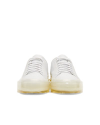 MSGM White And Off White Rbrsl Rubber Soul Edition Floating Sneakers