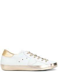 Philippe Model Gold Detail Crest Sneakers