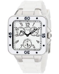 Invicta 1306 Angel Collection Multi Function White Rubber Watch