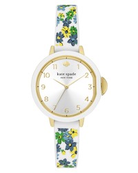 kate spade new york Park Row Floral Silicone Watch
