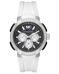 MICHAEL Michael Kors Sidney Multifunction Faux Leather Watch