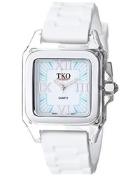 Tko Orlogi Tk504 Tw Riviera Plastic Case And White Rubber Strap Watch