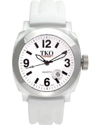 Tko Orlogi Unisex Tk508 Ww Milano Watch With White Rubber Band