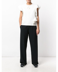 MSGM Ruffle Trimmed Blouse