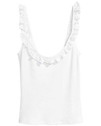 H&M Ruffle Trimmed Top