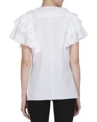 Givenchy Ruffled Cotton Blouse