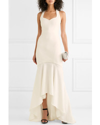 Rebecca Vallance Claudette Bow Detailed Stretch Crepe Gown