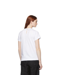 Tricot Comme des Garcons White Round Collar T Shirt