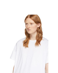 Alexander McQueen White Ruffle T Shirt