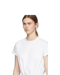 Moncler White Ruffle T Shirt