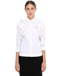 Simone Rocha Ruffled Cotton Poplin Shirt