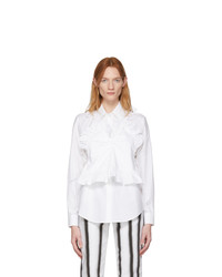 PushBUTTON White Camisole Combi Shirt