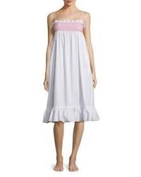 Lisa Marie Fernandez Selena Smocked Cotton Slip Dress