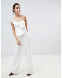 Forever New Structured Ruffle Jumpsuit