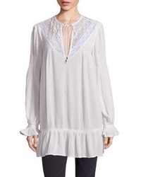 Free People One Night Victorian Lace Inset Top