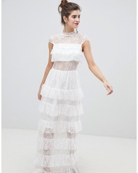 Vero Moda Lace Ruffle Maxi Dress