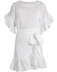 Etoile Isabel Marant Isabel Marant Toile Delicia Ruffled Linen Mini Dress