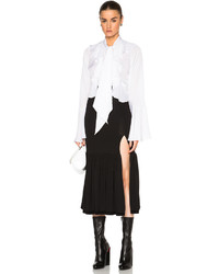 Givenchy Matte Heavy Crepe Jersey Skirt