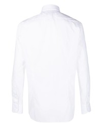 Tagliatore Ruffle Trim Detail Cotton Shirt