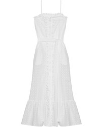 White Ruffle Maxi Dress