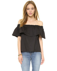 Line & Dot Antonio Ruffle Top