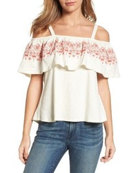 Sanctuary Helena Off The Shoulder Ruffle Top
