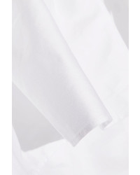 Opening Ceremony Mercer Ruffled Off The Shoulder Stretch Cotton Poplin Top White