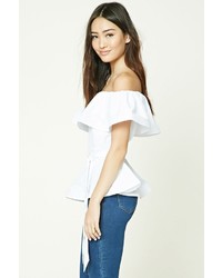 Forever 21 Ruffled Off The Shoulder Top