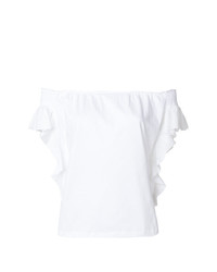 RED Valentino Ruffled Off The Shoulder Top