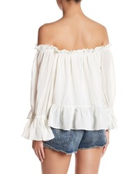 Sincerely Jules Off The Shoulder Ruffle Blouse