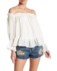 Sincerely Jules Off The Shoulder Ruffle Blouse