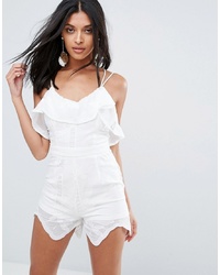 Girl In Mind Frill Strappy Playsuit