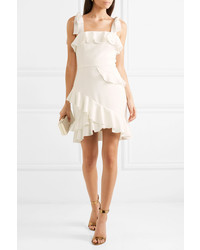 Rebecca Vallance Gean Ruffled Crepe Mini Dress