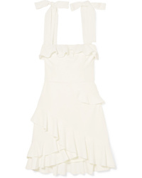 Rebecca Vallance Gean Ruffled Crepe Mini Dress