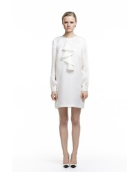 Plakinger White Silk Organza Dress