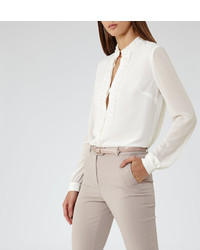 Reiss Serena Ruffle Front Blouse