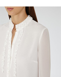 Reiss Serena Ruffle Front Blouse