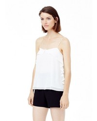 Mango Outlet Ruffled Strap Top