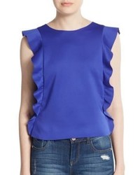 Saks Fifth Avenue RED Double Ruffled Top