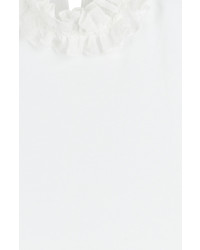 See by Chloe See By Chlo Sleeveless Cotton Top With Ruffled Neck