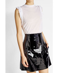 Dsquared2 Sleeveless Cotton Top With Ruffles