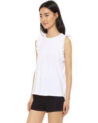 Clu Eyelet Ruffle Tank