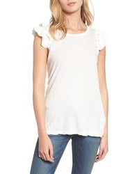 Current/Elliott The Double Ruffle Muscle Tee