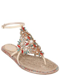 Rene Caovilla 10mm Swarovski Pearls Ayers Sandals